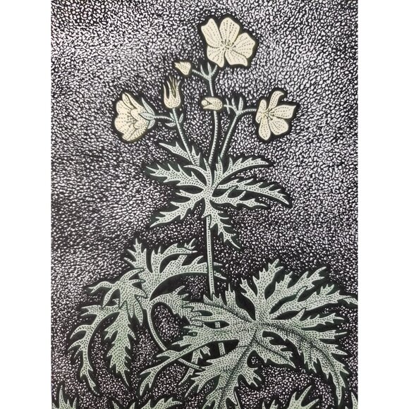 Larry Kissick Artist Proofs Pair of Flowers Numbered Prints Canadian Signed 1982 - Picture 7 of 8